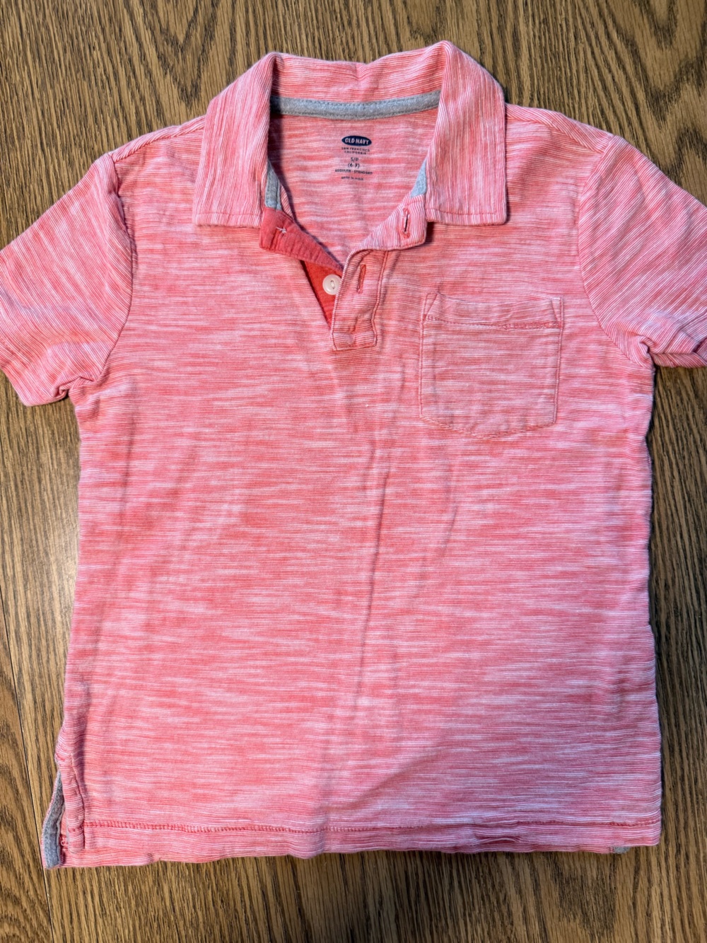 Old Navy Size 6/7 Redish Heathered Polo Shirt